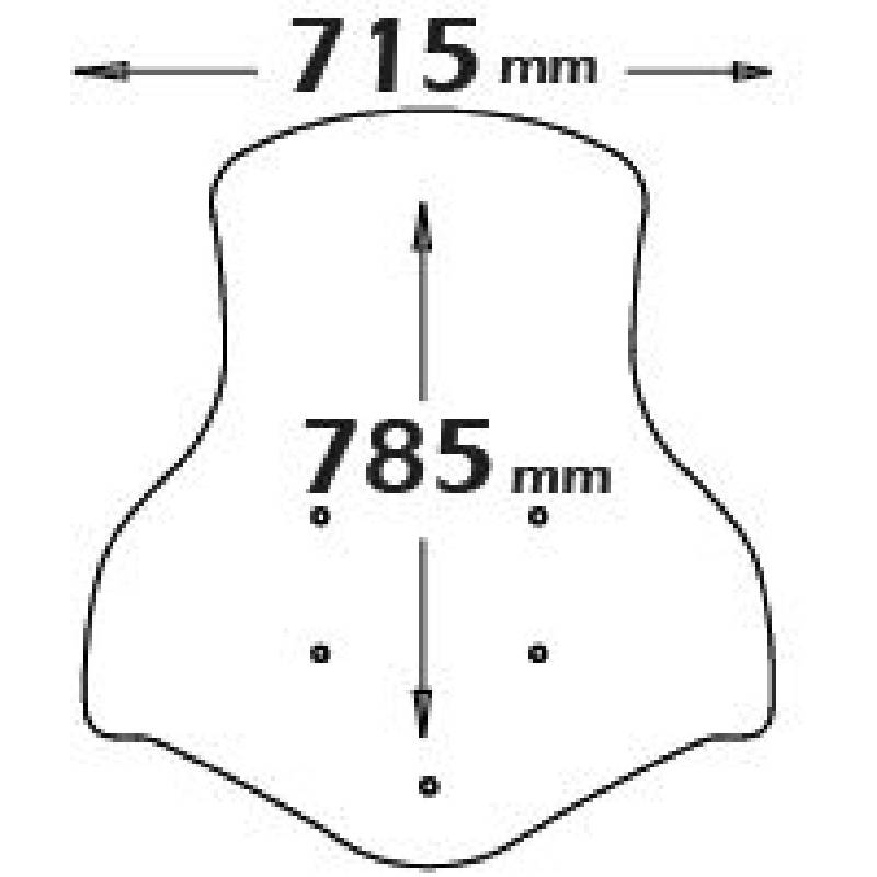 Parabrisas protección media SUZUKI burgman 125-200 14-17